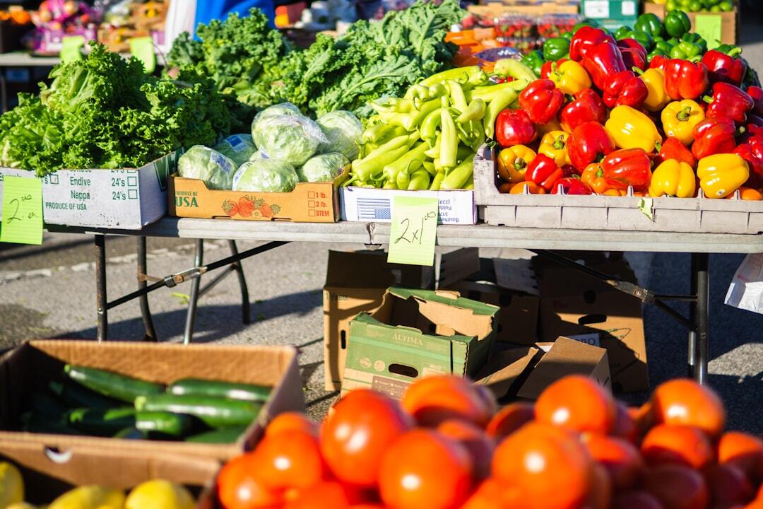 A market with lots of vegetables