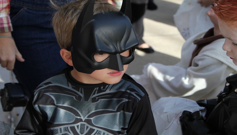 Superhero At Halloween