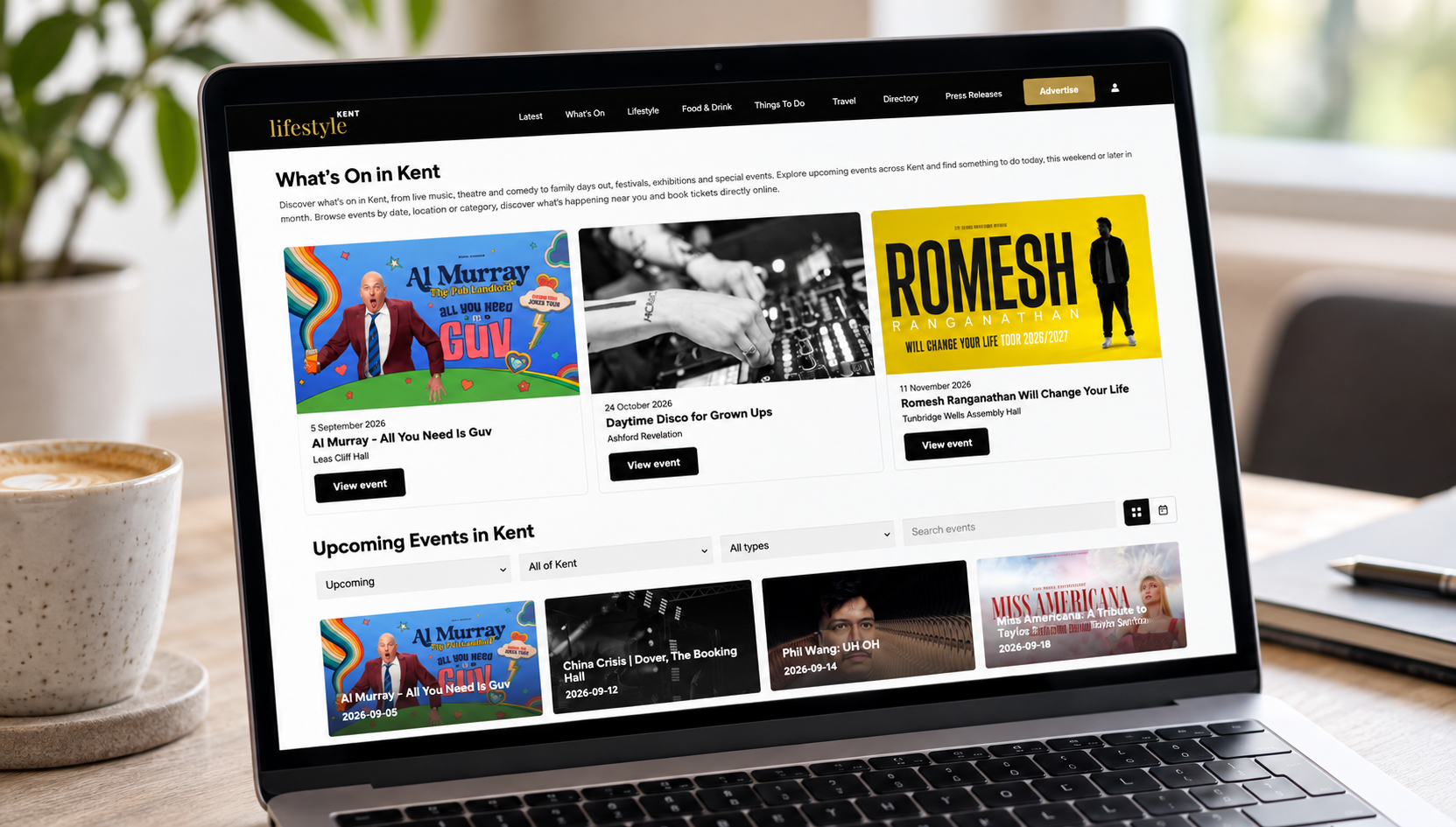 Event promotion Kent