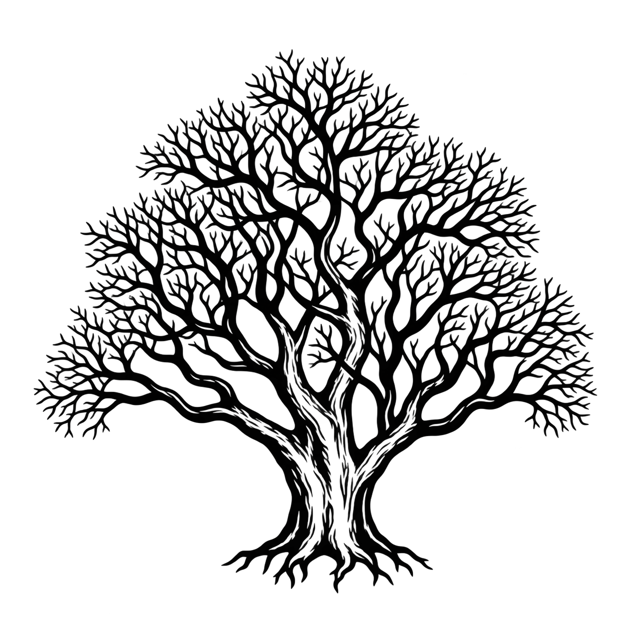 Black Yew Tree Icon