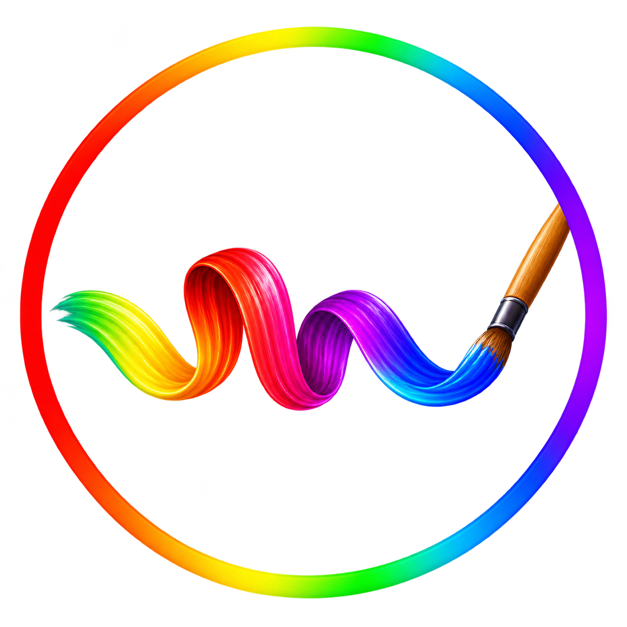 Rainbow Ring And Painters Brush