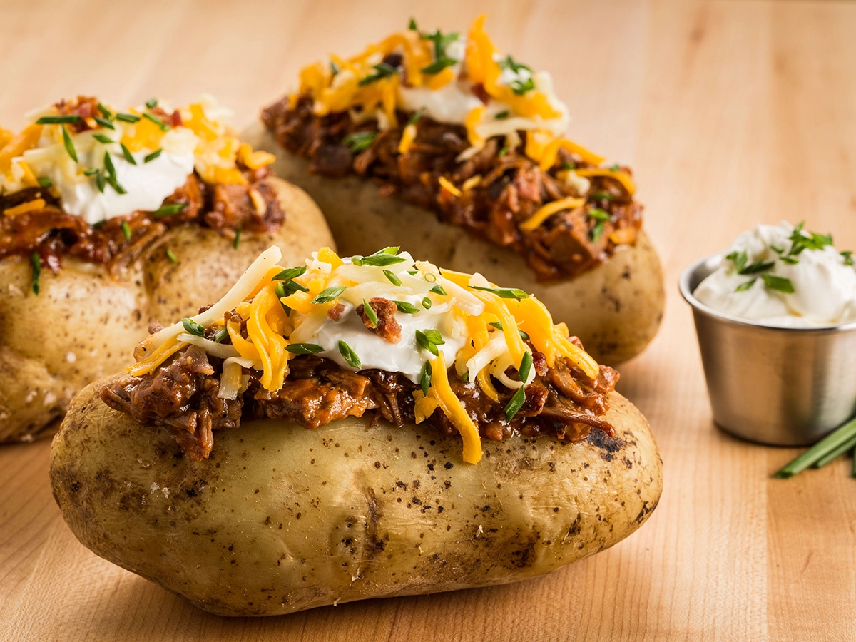 Loaded Jacket Potato Cheese Herbs