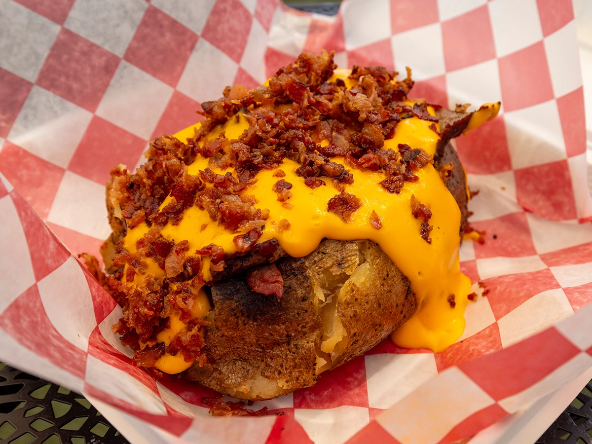Loaded Jacket Potatoes Cheese Bacon