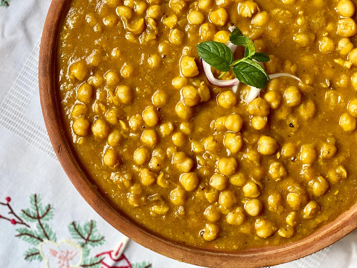 Vegetable Chickpea Curry With Rice
